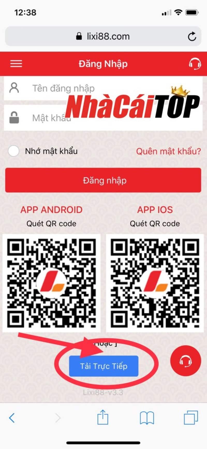 Hướng dẫn tải App Lixi88 
