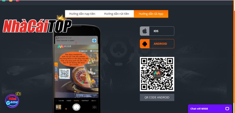 Hướng dẫn tải App Mig8 cho Android